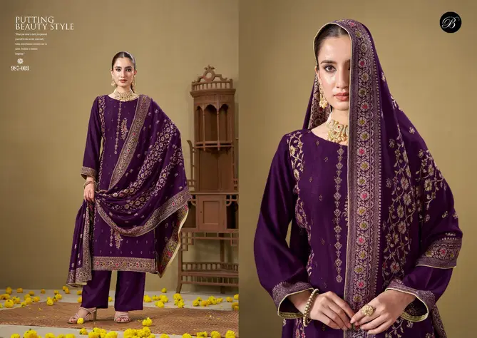 Jashn E Bahaar By Belliza Pashmina Dress Material Wholesale Shop In Surat
